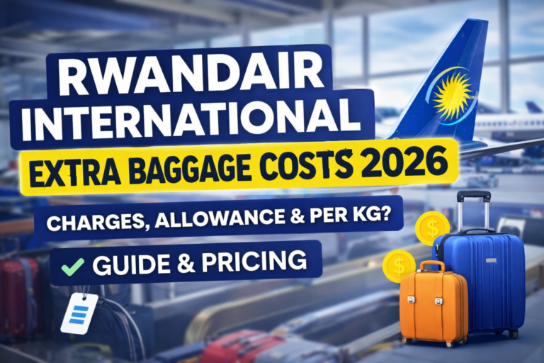 RwandAir International Extra Baggage Cost 2026 – Charges, Allowance & Per Kg Policy Explained