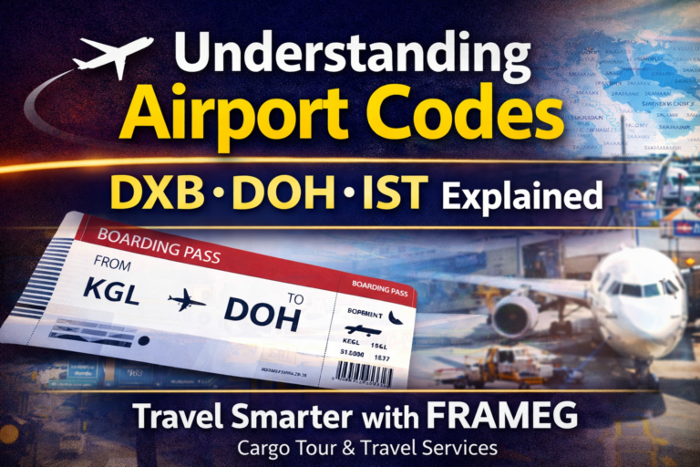 Understanding Airport Codes (DXB, DOH, IST): Complete Travel Guide by FRAMEG Tour & Travel