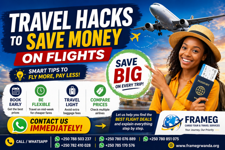Travel Hacks to Save Money on Flights | Cheap Flight Tips Africa | FRAMEG