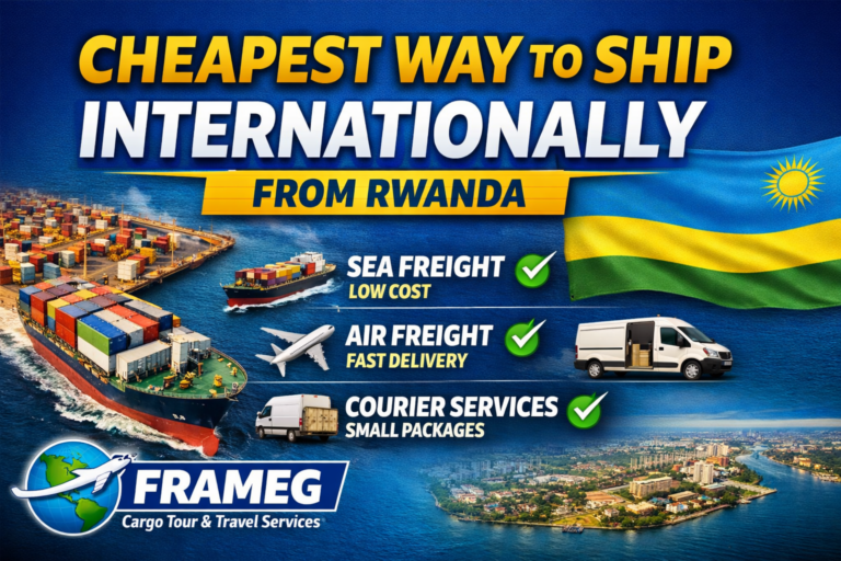 Cheapest Way to Ship Internationally from Africa (Rwanda Guide by FRAMEG)