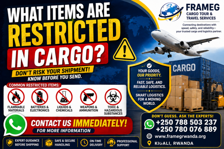 Restricted Cargo Items Explained | What You Cannot Ship Internationally | FRAMEG Rwanda