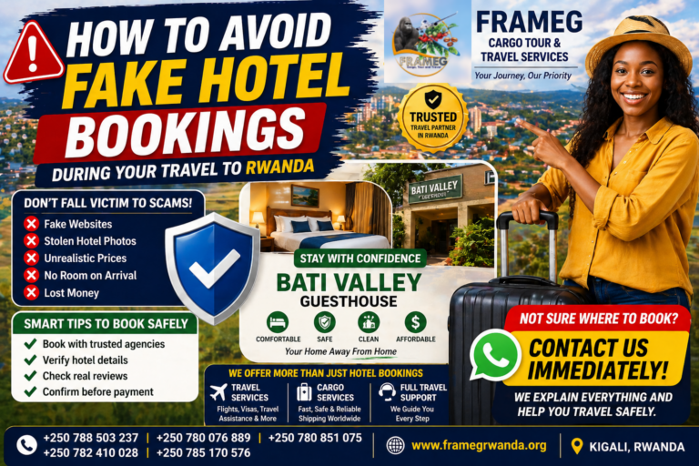 How to Avoid Fake Hotel Bookings in Rwanda | Safe Travel Guide | FRAMEG