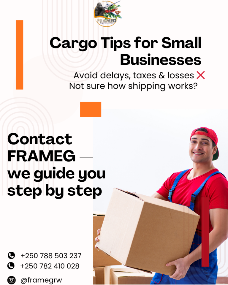 Cargo Tips for Small Businesses in Rwanda | Safe & Affordable Shipping with FRAMEG