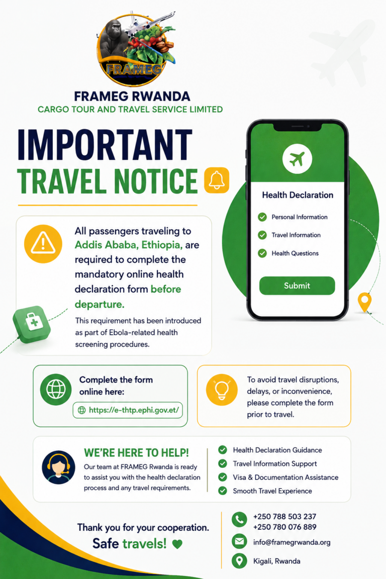 TRAVEL ADVISORY NOTICE