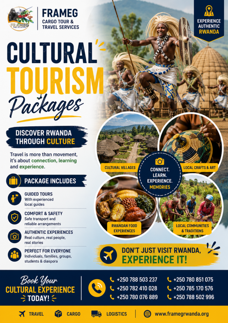 Cultural Tourism Packages in Rwanda | FRAMEG Cargo Tour & Travel Services